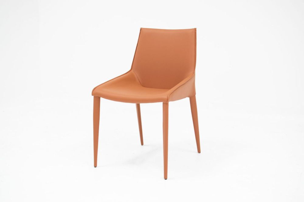 Tango Dining Chair-Orange/Brown