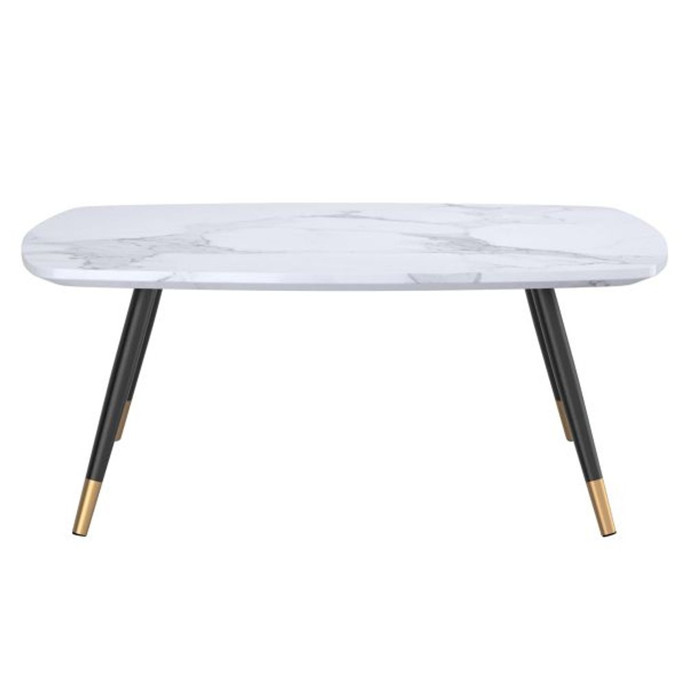 Emery Rectangular Coffee Table in White