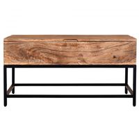 Ojas Lift-Top Coffee Table in Natural Burnt