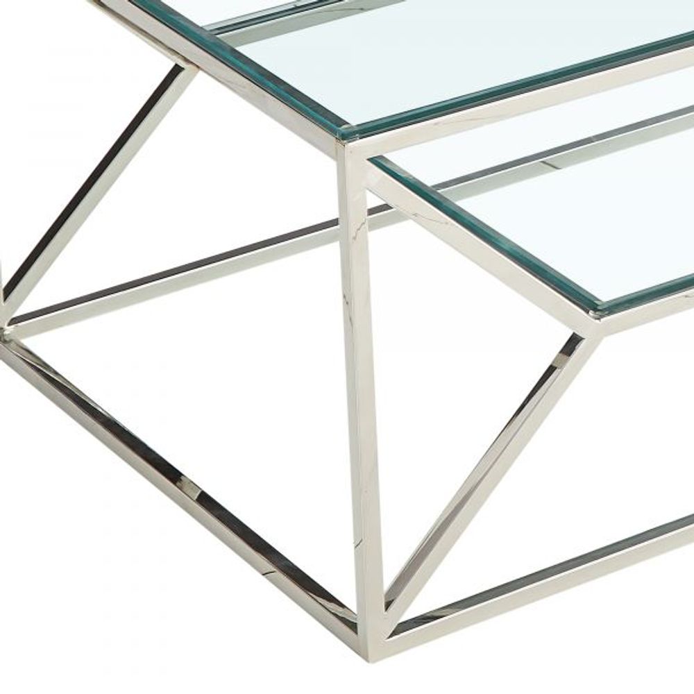 Dragor Coffee Table in Silver