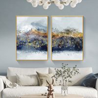 Anther Set of 2 Alloy Matt - Golden Frame Wall Art