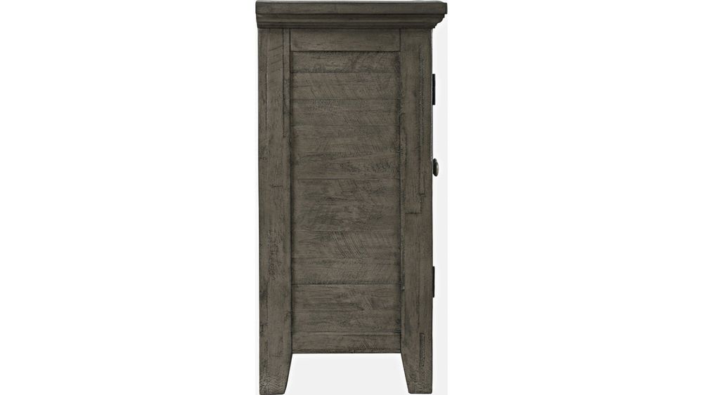 Rustic 4 Door Low Cabinet 54" - Stone