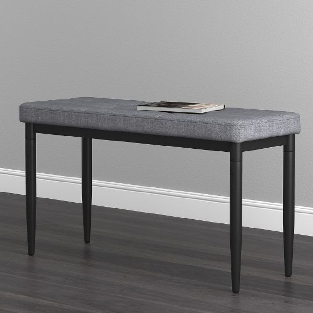 Timor Bench in Charcoal
