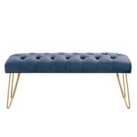 Vdara Bench in Blue/Gold