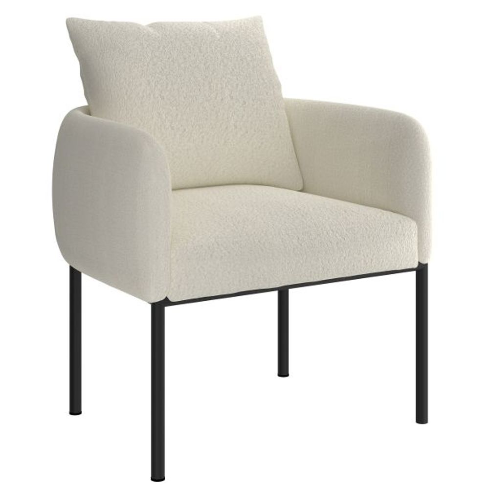 Zana Accent Chair in Cream Boucle