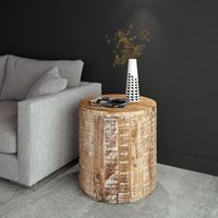 Eva Accent Table in Distressed Natural