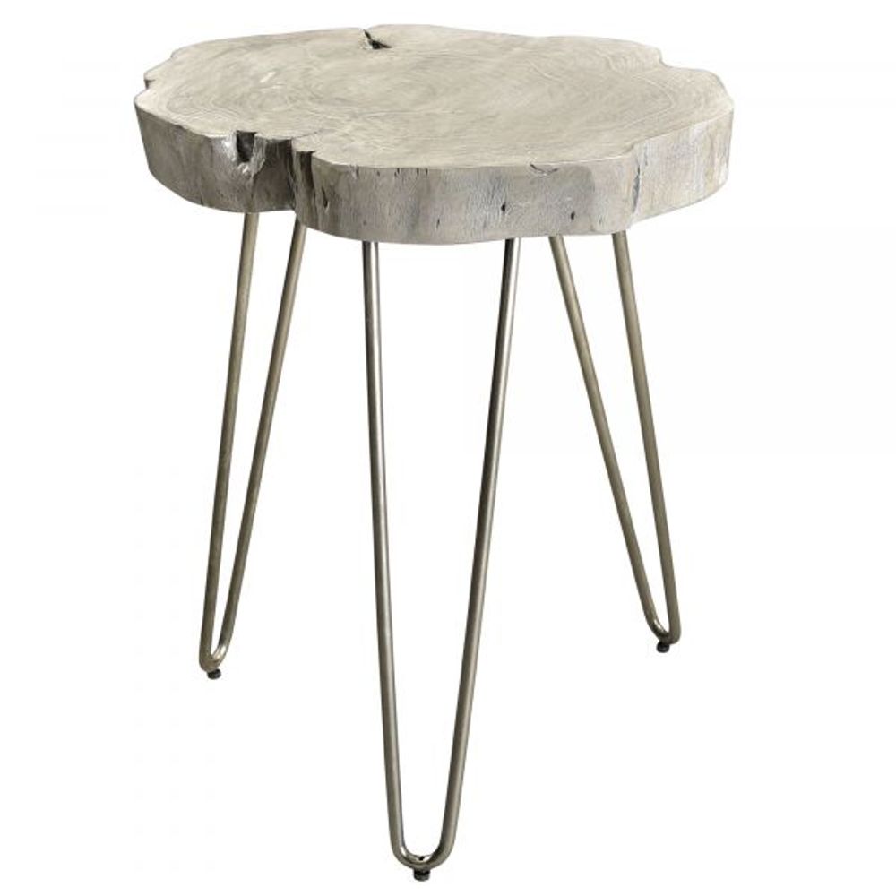 Nila Accent Table in Light Grey