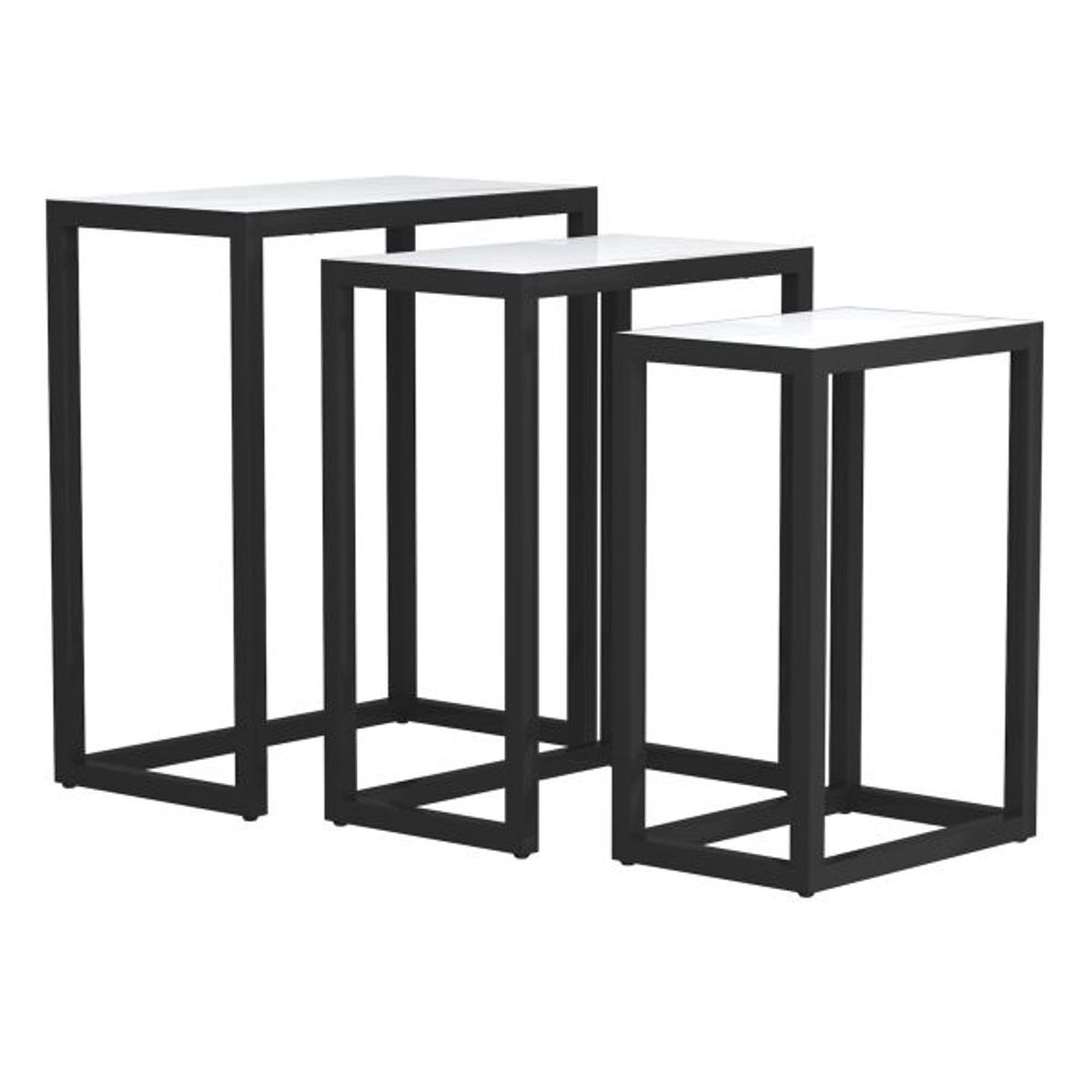 Manav 3pc Accent Table in Black