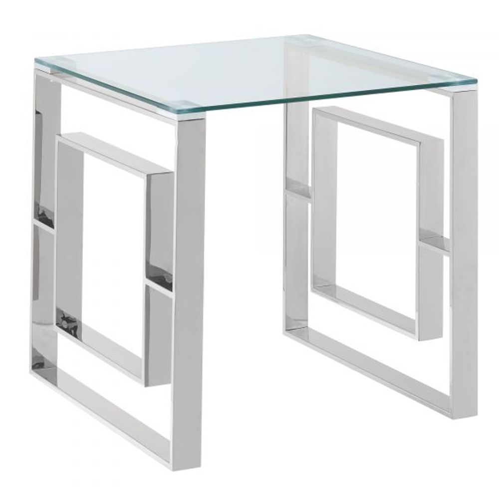 Eros Accent Table in Silver