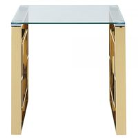 Eros Accent Table in Gold