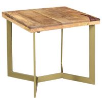 Zivah Accent Table in Natural & Aged Gold
