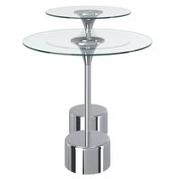 Tulip 2pc Accent Table in Chrome