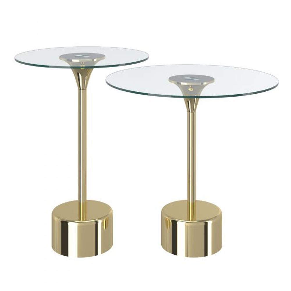 Tulip 2pc Accent Table in Gold