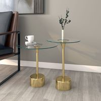 Tulip 2pc Accent Table in Gold