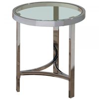 Strata Accent Table in Chrome