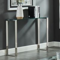 Zevon Console/Desk in Silver