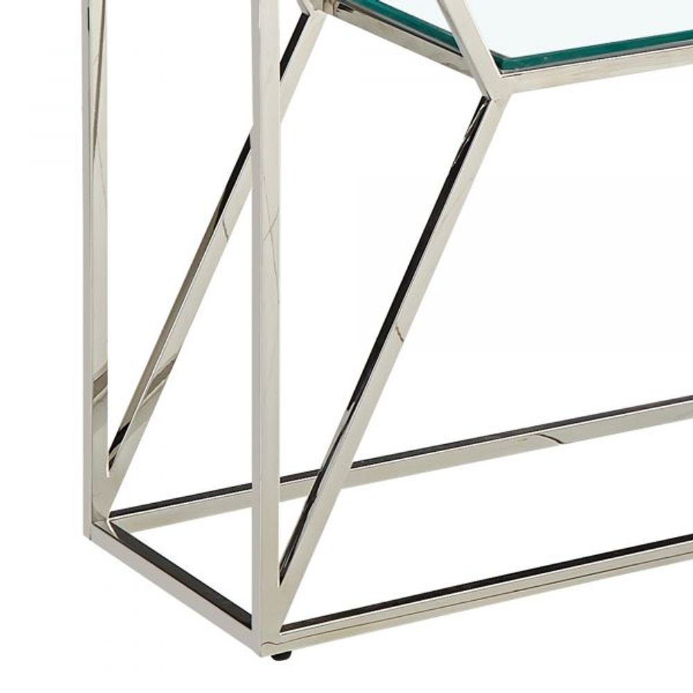 Dragor Console Table in Silver