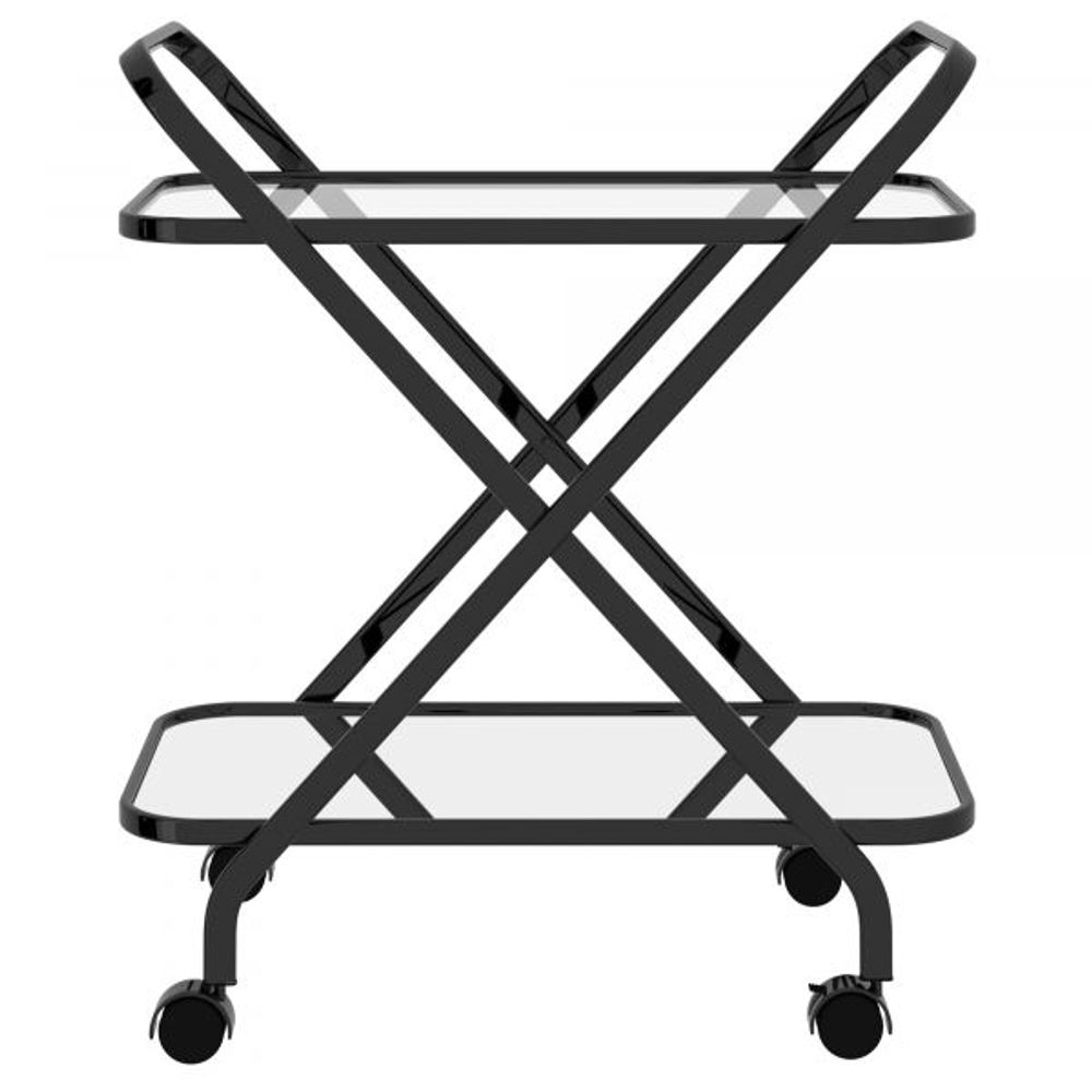 Oriso 2-Tier Bar Cart in Black