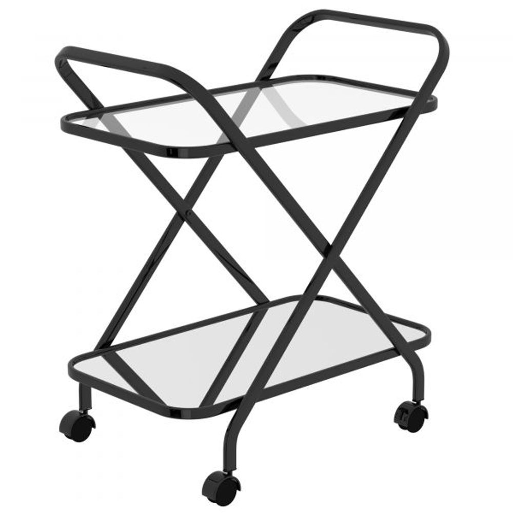 Oriso 2-Tier Bar Cart in Black