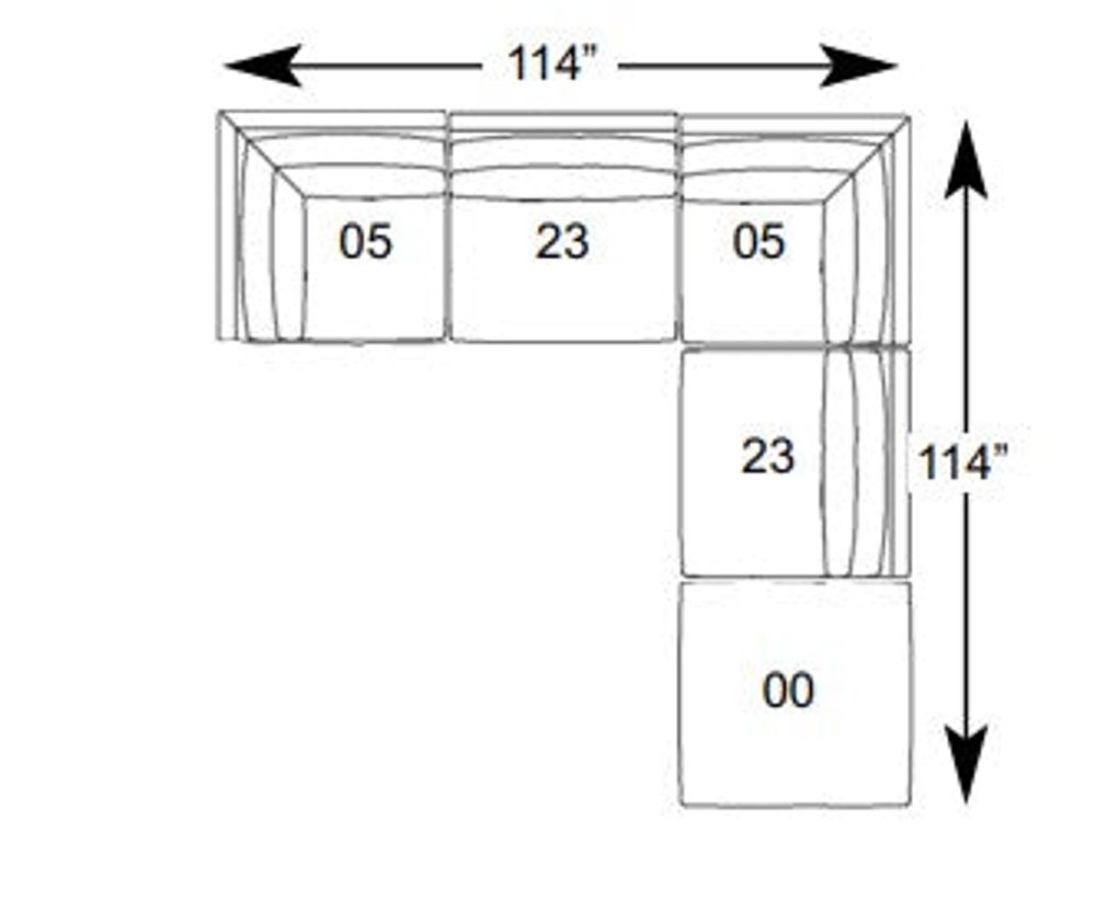 Cloud 5pc Modular Sectional - Large