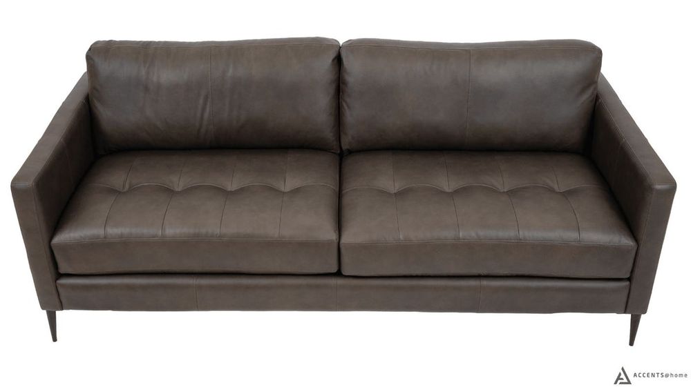 Vista Leather Sofa - Montana Charcoal