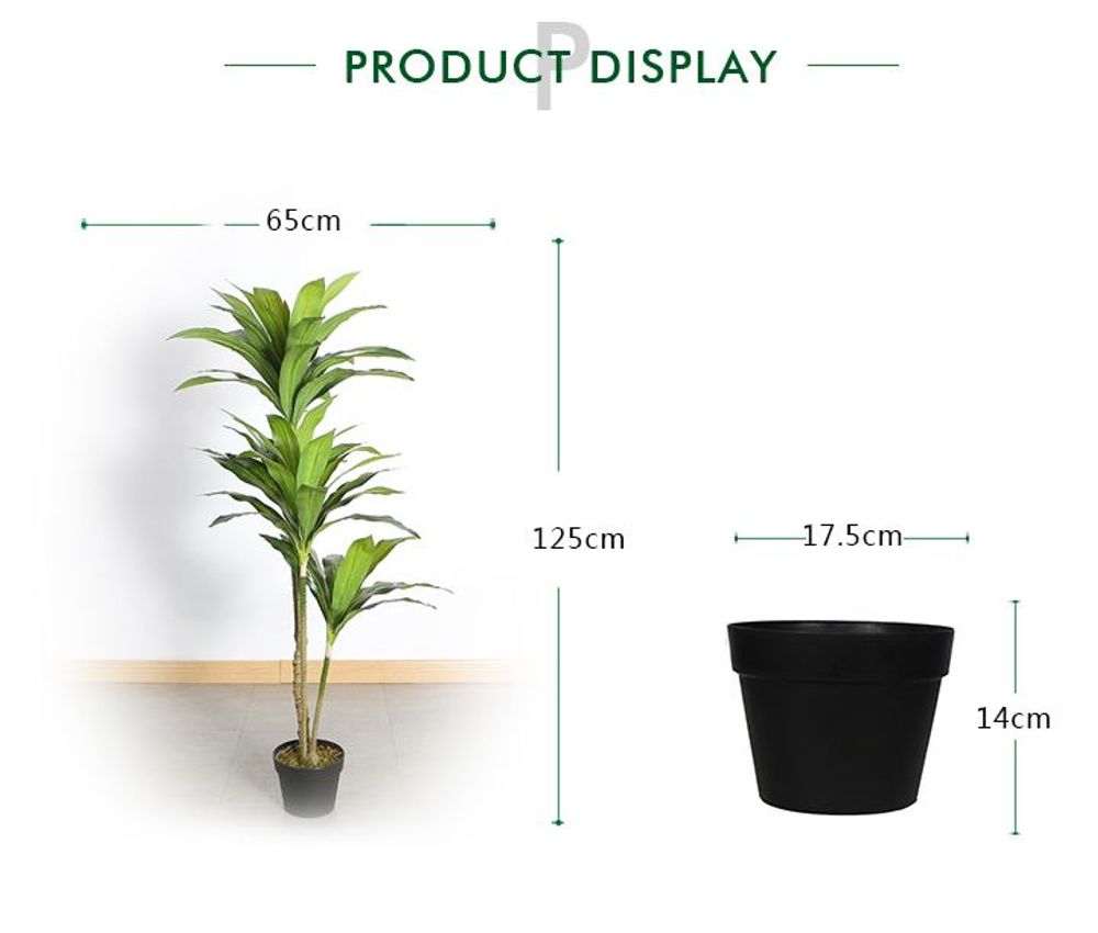 Dracaena Faux Plant 130cm/ 51.2"