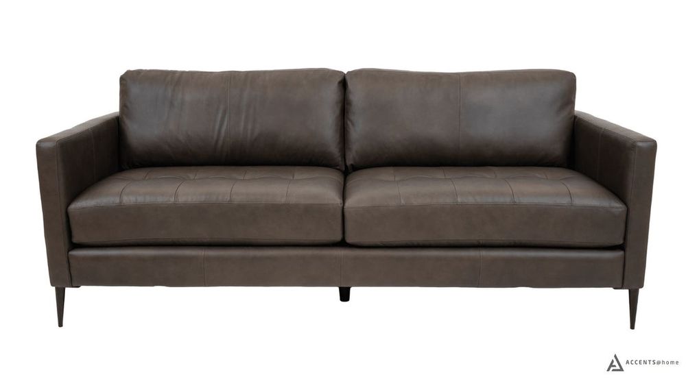 Vista Leather Sofa - Montana Charcoal