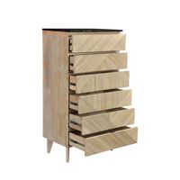 Bamboo Six Drawer Chest