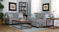 Blanche 2298 Chaise Sofa with Track Arms - Grey