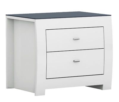 Metro Glossy White Night Stand