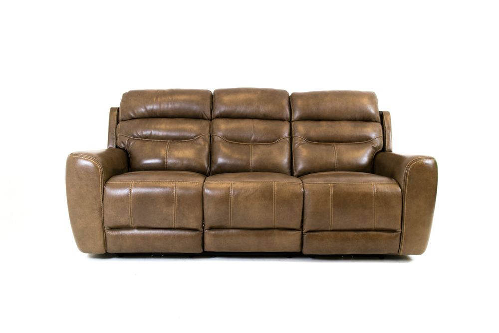 Marcella Genuine Leather Power Recliner Sofa With Drop Down Table