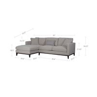 Burbank Sofa  LHF sectional