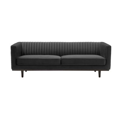 Sage Sofa - Black Velvet