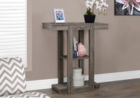 ACCENT TABLE - 32"L / DARK TAUPE HALL CONSOLE  - I 2456