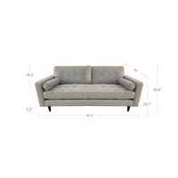 Plush Georgia Sofa - Sandy Tweed