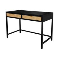 Rattan Desk - Ebony