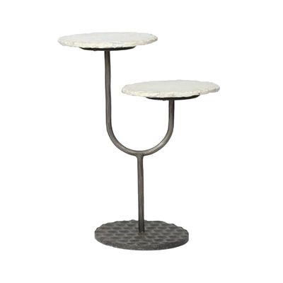 Portia Side Table with Marble