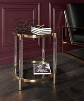 Darren End Table - Gold