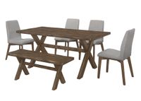 Alston/ Laura 6pcs Dining Set