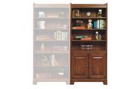 Zahara Bookcase w/ Door Media Oak - B1-ZH3272D