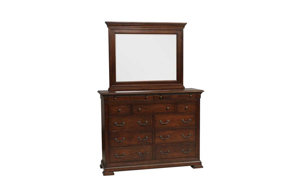 58" Tall Dresser and 44" Landscape Mirror Cherry - BR-CK1006T