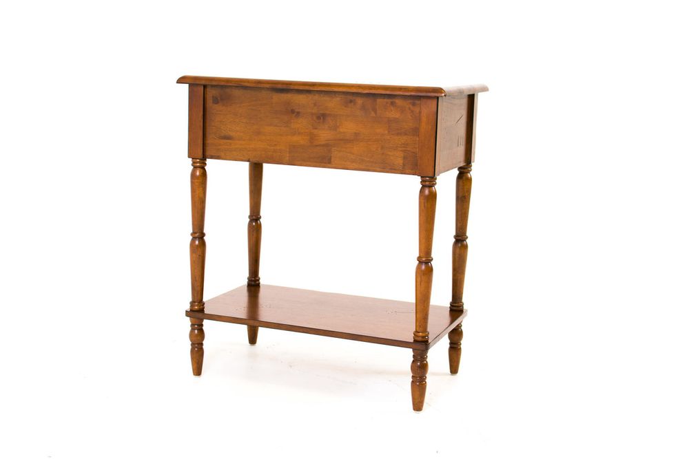 Single Drawer Hall Console Table - Honey