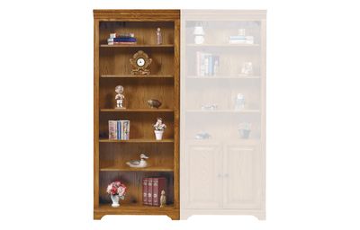 Heritage 32" Open Bookcase Oak Light - D6-HM132B