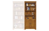 Heritage 32" Bookcase w/ Doors Oak Light - D6-HM132BD