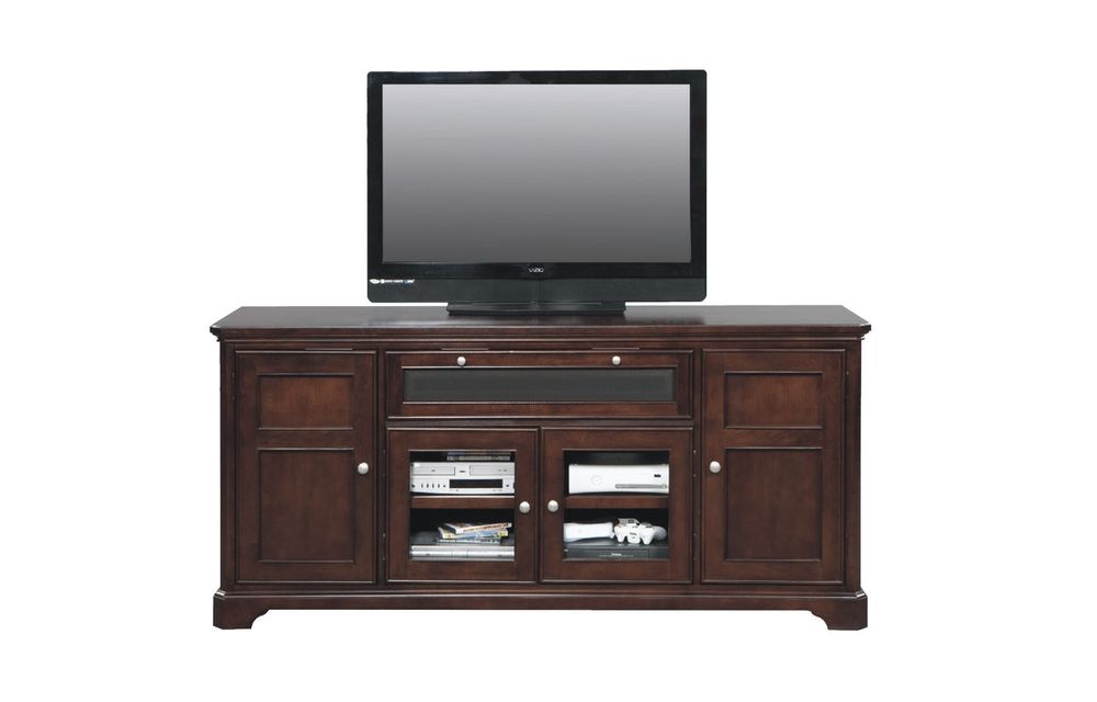 Topaz 74" Media Base Cherry - E1-T174