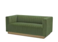 Elba Mid Century Loveseat Velvet