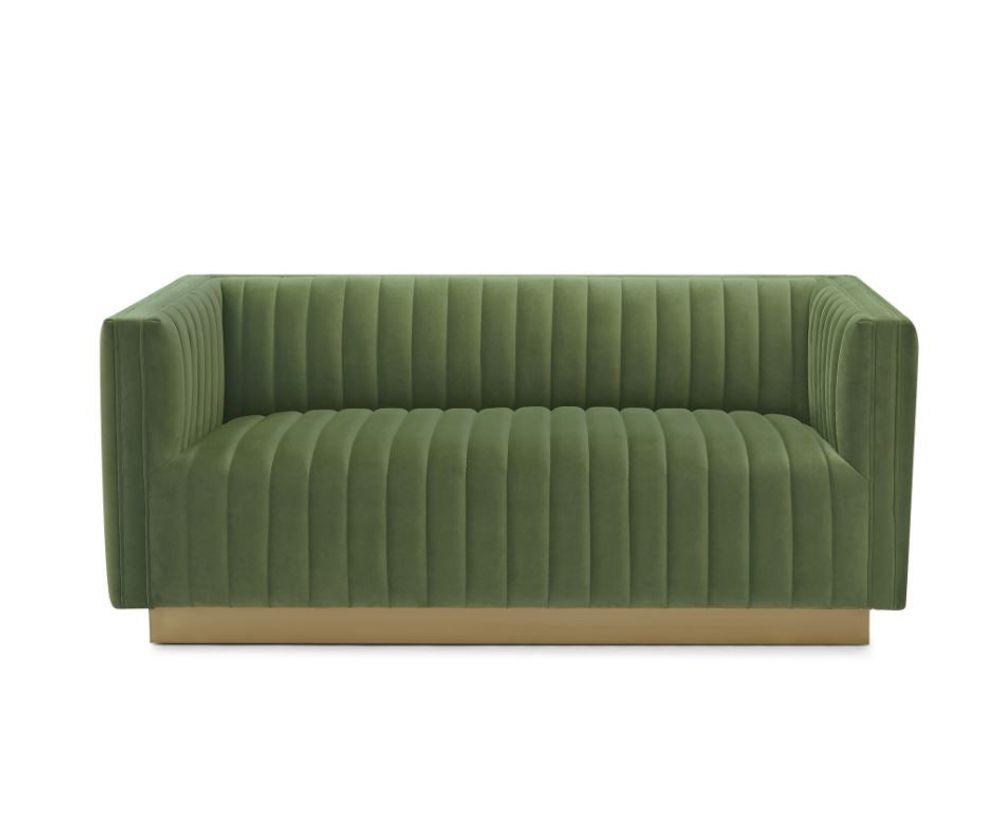 Elba Mid Century Loveseat Velvet