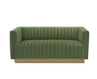 Elba Mid Century Loveseat Velvet