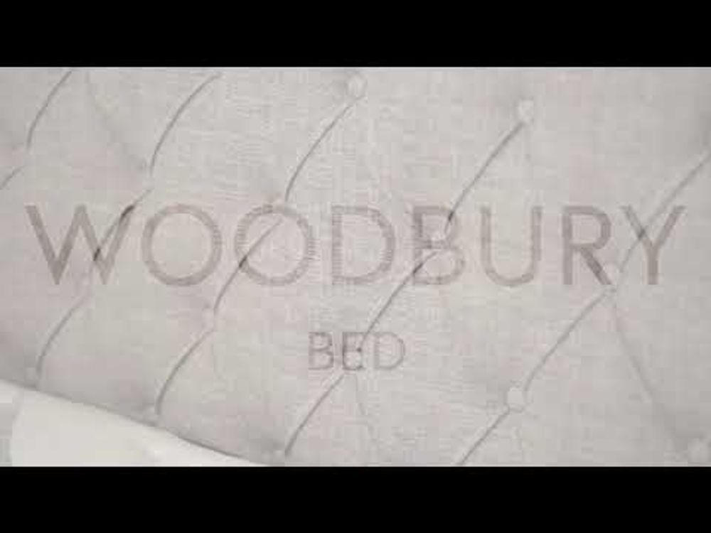 Woodbury Warm Stone Fabric 4 Drawer Storage Bed King size