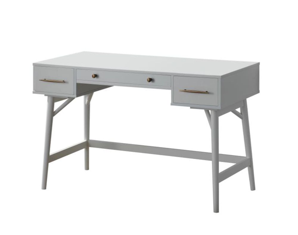 3-Drawer Writing Desk-White